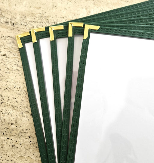 A3 Bistro Cover 1 Pocket Gold Corners FCM Sales