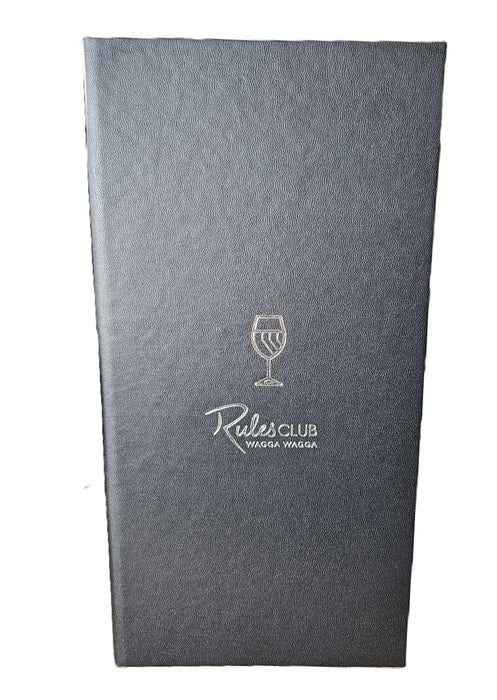 Slimline Bar cocktail Menu cover FCM Sales