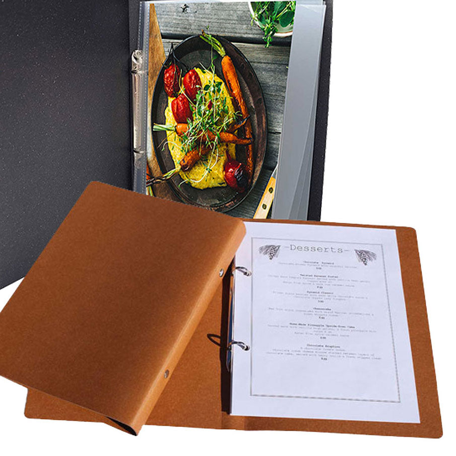 Restaurant Menu Covers | Leather Menus | Custom Design | FCM Sales