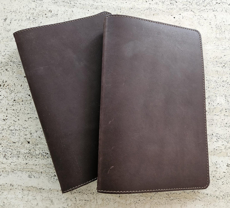 A5 Soft Leather Menu Book Carbon Rod