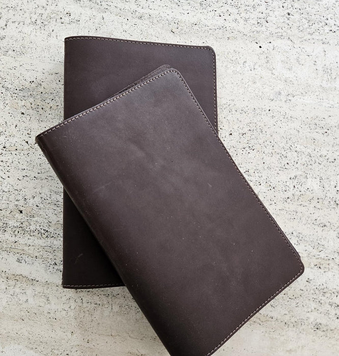 A5 Soft Leather Menu Book Carbon Rod